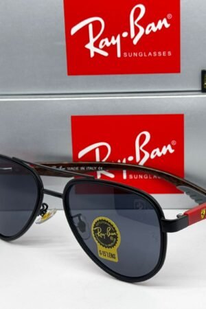 Ray-Ban Polarized Sunglasses – Gold & Black Frame | Model 4699