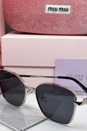 Miu Miu Premium Polarized Sunglasses – Silver Frame | Model 167