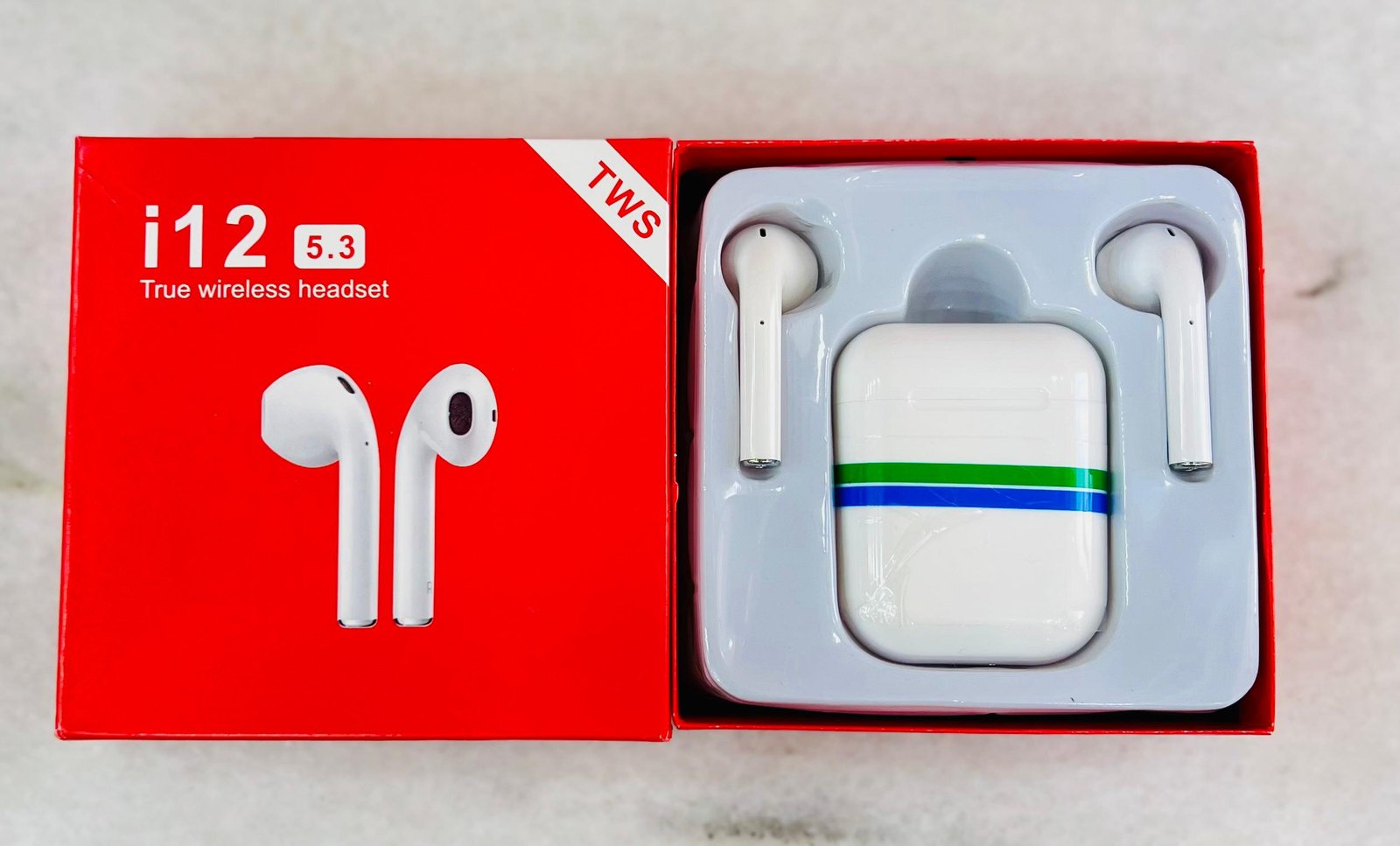 i12 TWS Wireless Earbuds Bluetooth Touch Control Headphones