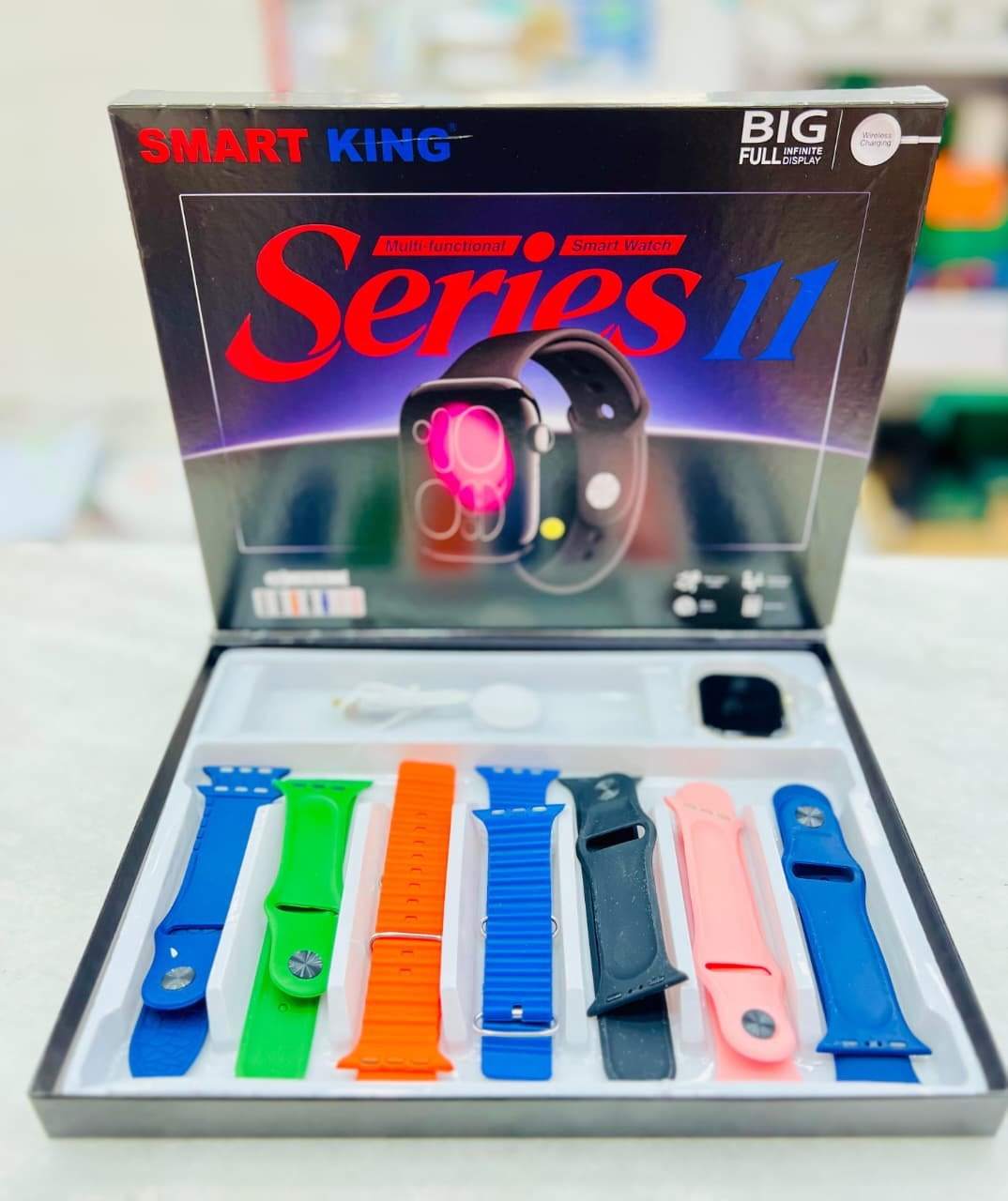 Smart King Series 11 Smartwatch Combo with 7 Interchangeable Straps