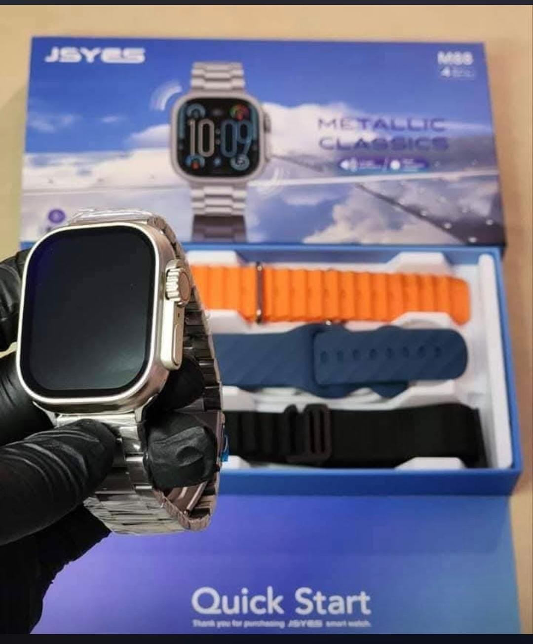 JSYES M88 Smart Watch with 4 Interchangeable Straps – Bluetooth Calling & Fitness Tracker - Image 2