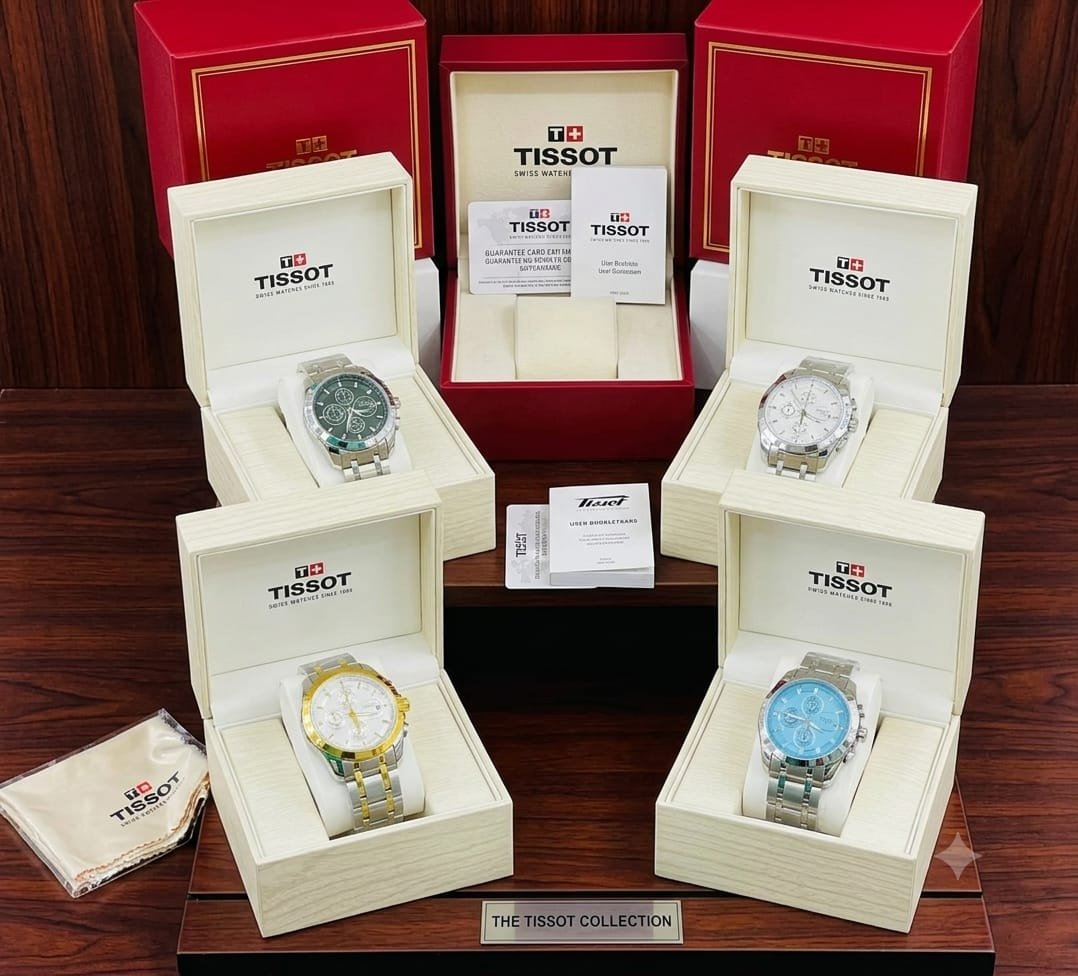 Tissot Luxury Men’s Stainless Steel Chronograph Quartz Watch - Image 7