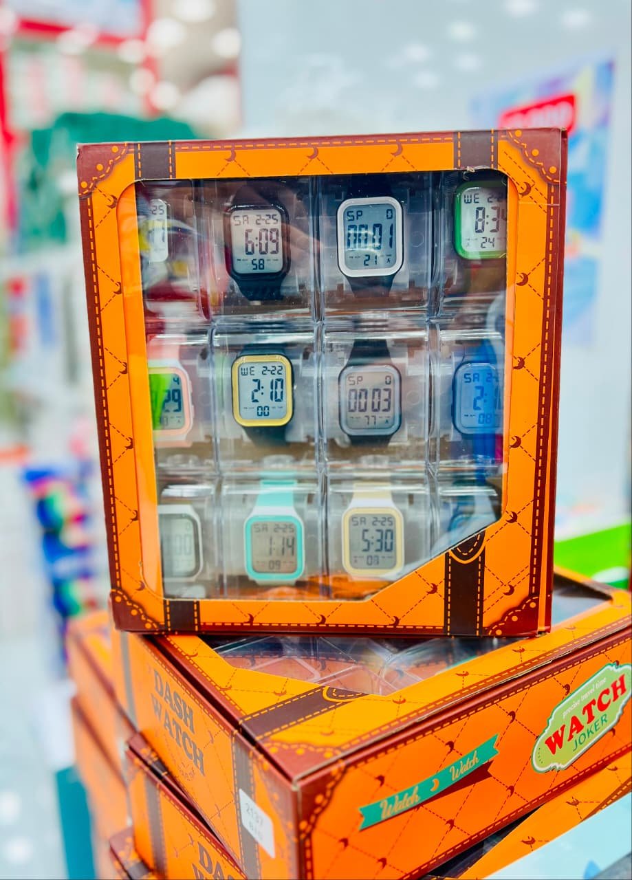 Unisex Classic Transparent Digital Square Watch Collection - Image 2