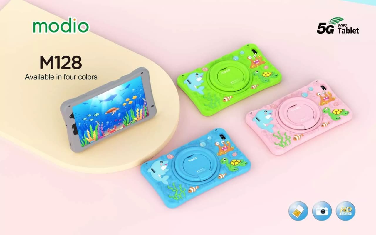 Modio M128 5G Kids Android Tablet – 7-Inch HD Display with Protective Case - Image 2