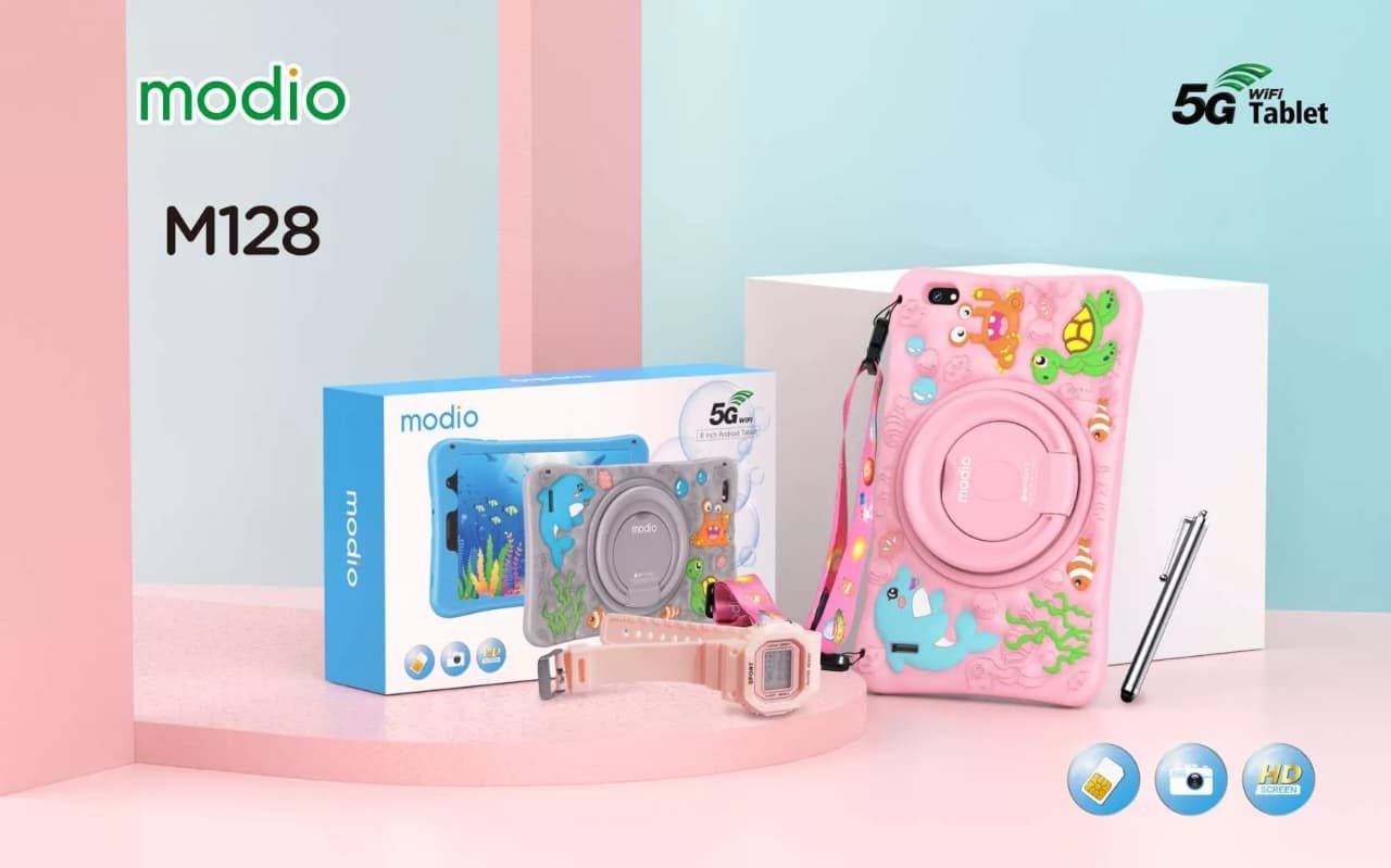 Modio M128 5G Kids Android Tablet – 7-Inch HD Display with Protective Case - Image 5