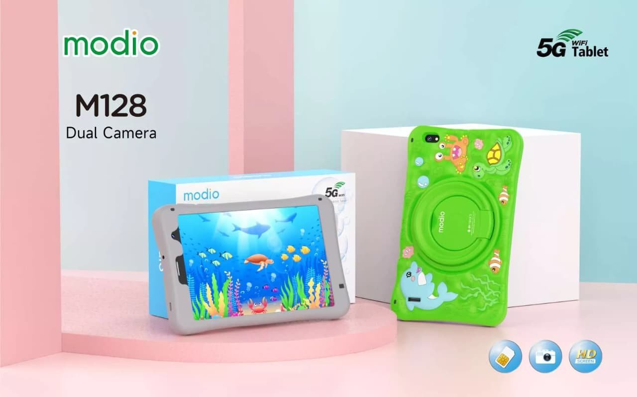 Modio M128 5G Kids Android Tablet – 7-Inch HD Display with Protective Case - Image 6