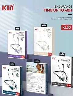 Kin KL98 Wireless Bluetooth Neckband Earphones with Digital LED Display - Image 2