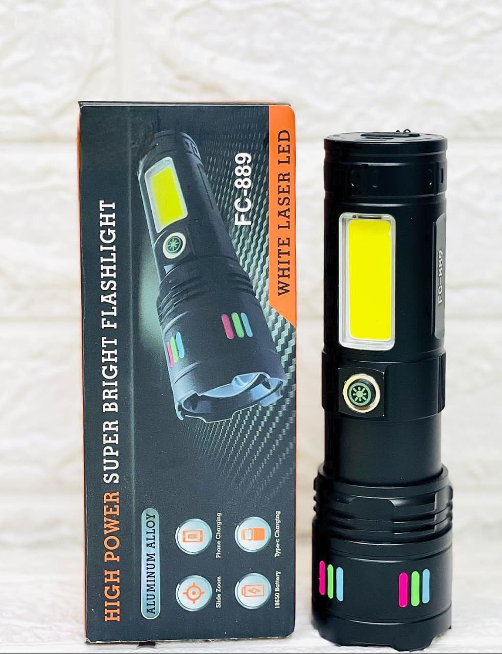 FC-889 Super Bright White Laser LED Flashlight