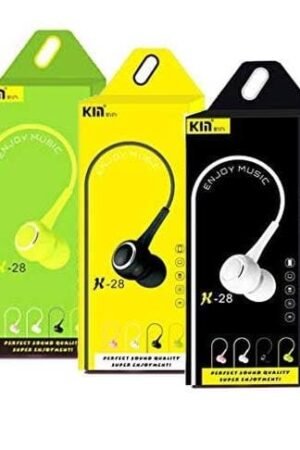 KIN N-28 Wired In-Ear Earphones with Microphone & Deep Bass