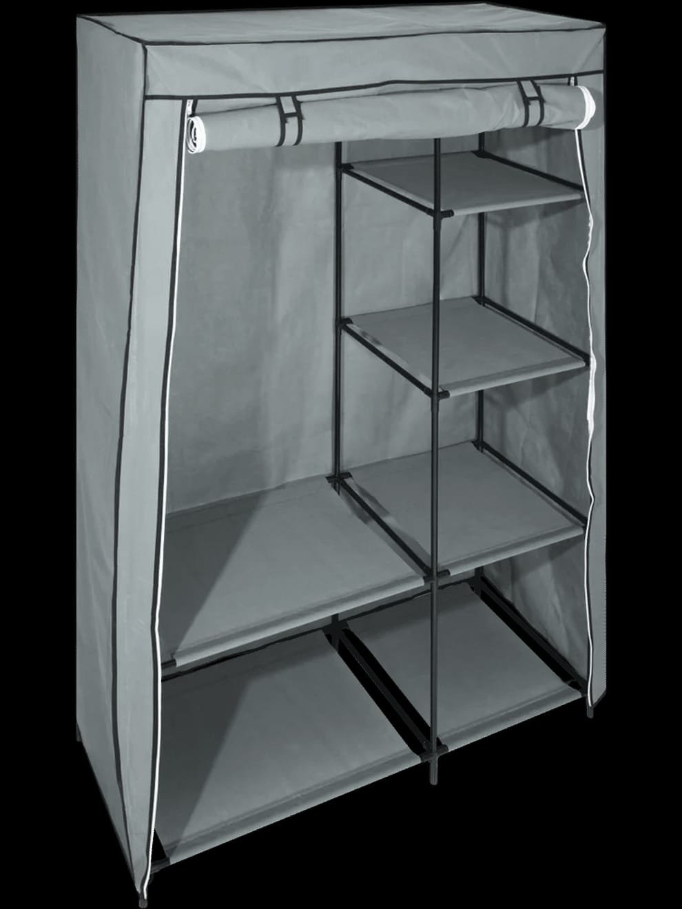 Portable Fabric Wardrobe & Clothes Storage Organizer Closet Rack - Image 2