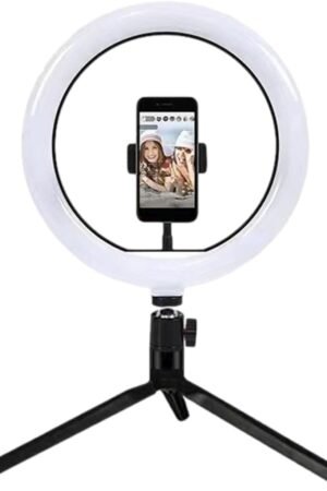 LED Ring Light with Adjustable Tripod Stand & Phone Holder for Video & Photography