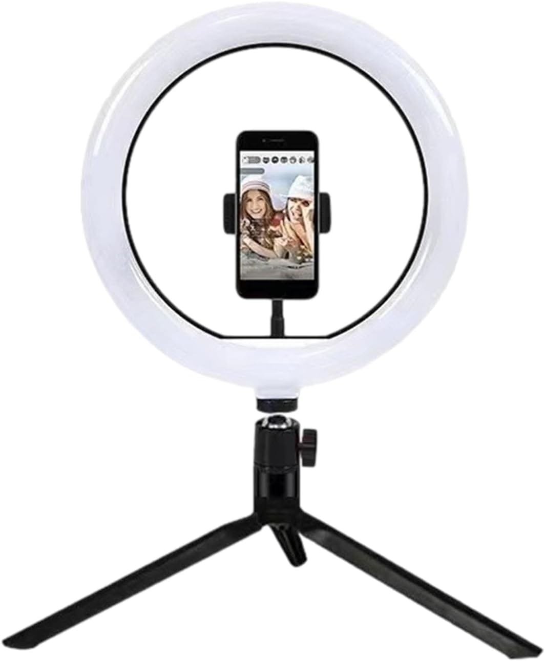 LED Ring Light with Adjustable Tripod Stand & Phone Holder for Video & Photography