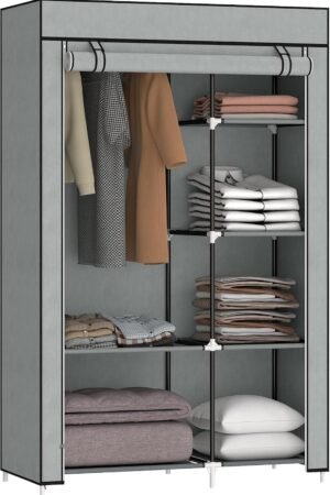 Portable Fabric Wardrobe & Clothes Storage Organizer Closet Rack