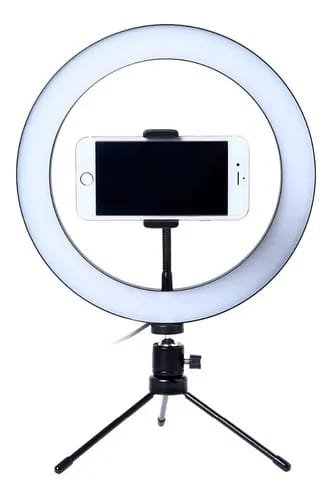 LED Ring Light with Adjustable Tripod Stand & Phone Holder for Video & Photography - Image 2