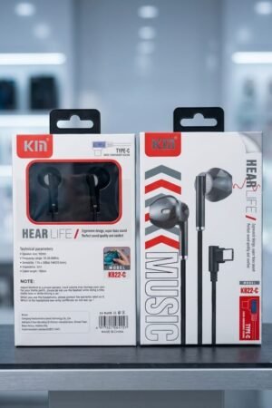 KIN K38-C Type-C Hi-Fi Wired Earphones with Built-in Mic & Heavy Bass
